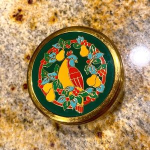 Vintage Hallmark brass partridge in a pear tree box